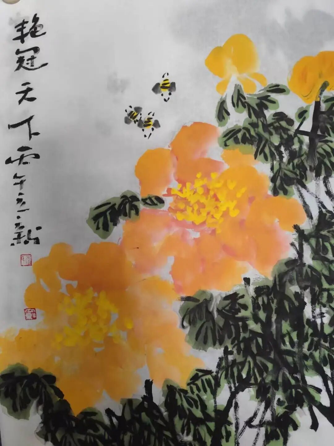 满庭芳——李立新2026暮春牡丹作品赏析